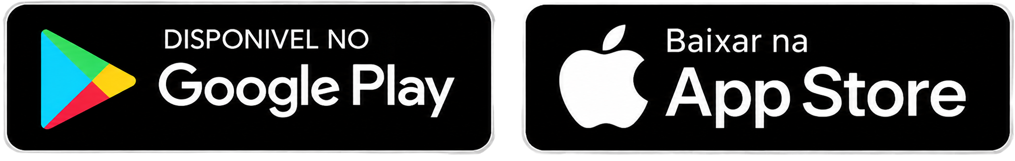 Disponível no Google Play e App Store